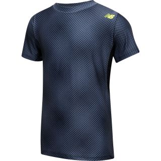 NEW BALANCE Boys True Base Printed Short Sleeve T Shirt   Size: Small, Black