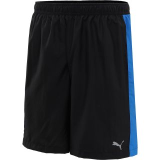 PUMA Mens PE Running 7 Baggy Shorts   Size: Xl, Black/blue