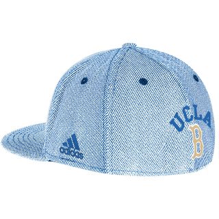 adidas Mens UCLA Bruins Campus FVF Flat Brim Flex Cap   Size: L/xl, White/team