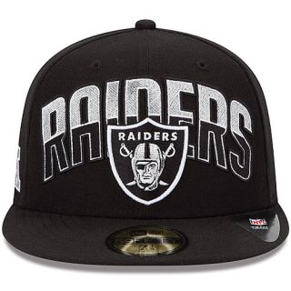 NEW ERA Youth Oakland Raiders Draft 59FIFTY Fitted Cap   Size: 6 1/2, Black