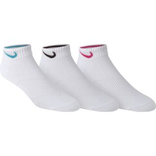 NIKE Girls Half Cushioned Low Cut Cotton Socks   3 Pack   Size: XS/Extra Small,