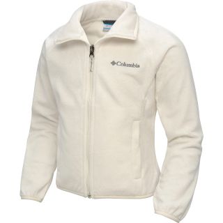 COLUMBIA Girls Pearl Plush Fleece Jacket   Size: Medium, Sea Salt
