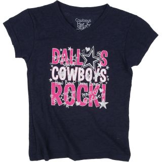 DALLAS COWBOYS Girls Dallas Cowboys Rock Short Sleeve T Shirt   Size: Large,