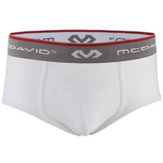 McDavid Classic Brief 2 Pack with Cup Pocket Youth   Size: Regular, White
