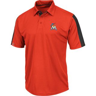 MAJESTIC ATHLETIC Mens Miami Marlins Career Maker Performance Polo   Size: Xl,