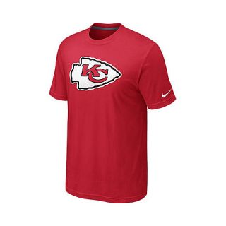 NIKE Mens Kansas City Chiefs Oversized Logo Short Sleeve T Shirt   Size: Small,