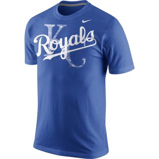 NIKE Mens Kansas City Royals Team Issue Woodmark Short Sleeve T Shirt   Size: