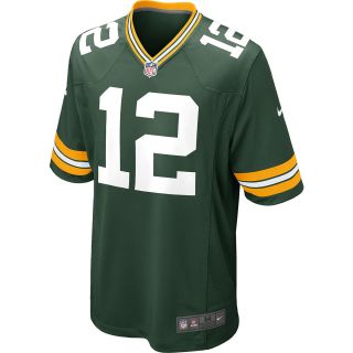NIKE Mens Green Bay Packers Aaron Rodgers Game Team Color Jersey   Size:
