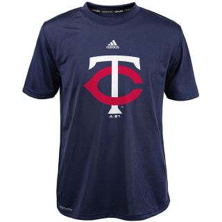 adidas Youth Minnesota Twins ClimaLite Team Logo Short Sleeve T Shirt   Size: