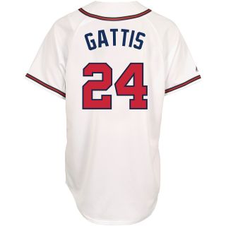 Majestic Athletic Atlanta Braves Evan Gattis Replica Home Jersey   Size: Small,