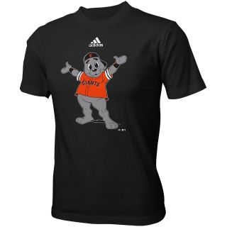 adidas Youth San Francisco Giants Mascot Short Sleeve T Shirt   Size: 5.6, Black