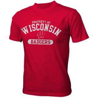 adidas Youth Wisconsin Badgers Printed Short Sleeve T Shirt   Size: Large, Red