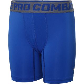 NIKE Boys Pro Combat Core Compression Shorts   Size: Xl, Game Royal/grey