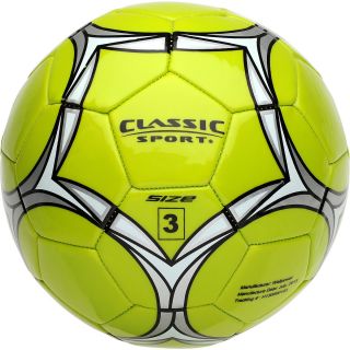CLASSIC SPORT Soccer Ball   Size: 5, Green