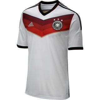 adidas Mens Germany Home Replica Soccer Jersey   Size: Large, White/black/red