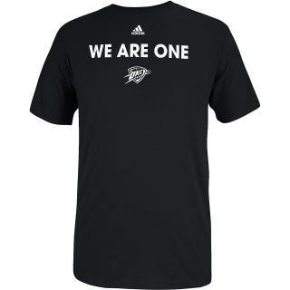 adidas Mens Oklahoma City Thunder We Are One Short Sleeve T Shirt   Size: