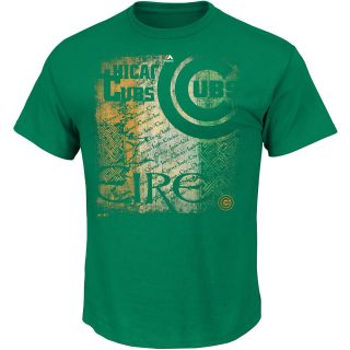 MAJESTIC ATHLETIC Mens Chicago Cubs Green Field Short Sleeve T Shirt   Size: