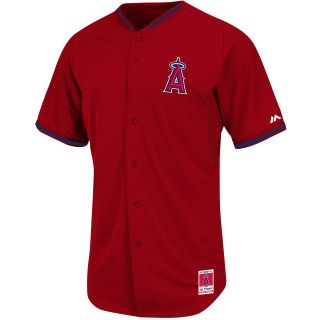 MAJESTIC ATHLETIC Mens Los Angeles Angels Authentic Mike Trout Cool Base BP
