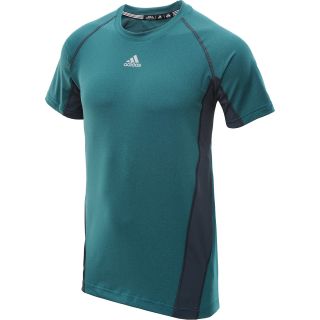 adidas Mens TechFit Fitted Short Sleeve T Shirt   Size: Xl, Blast Emerald