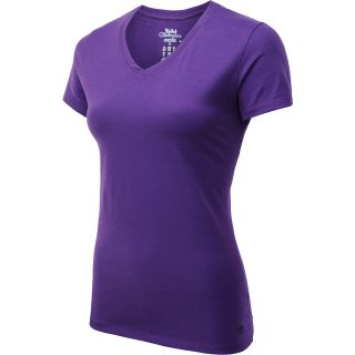 CHAMPION Womens Authentic Jersey Short Sleeve V Neck T Shirt   Size: Large,