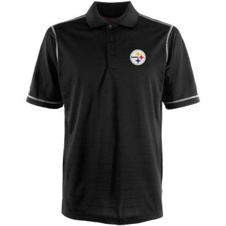 Antigua Pittsburgh Steelers Mens Icon Polo   Size: Large, Black/white (ANT