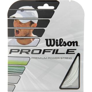 WILSON Profile Premium 16 Gauge Tennis String   Size 40, White