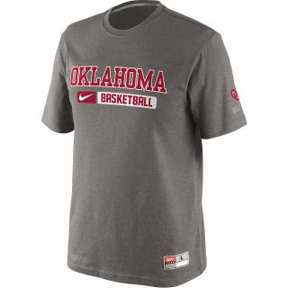 NIKE Mens Oklahoma Sooners Team Issued Practice Short Sleeve T Shirt   Size: