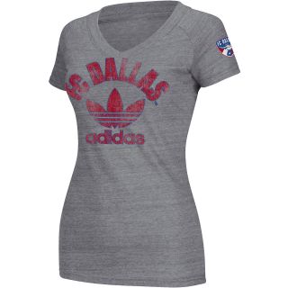 adidas Womens FC Dallas Tri Blend Trefoil Short Sleeve T Shirt   Size: Large,