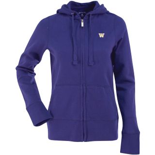 Antigua Womens Washington Huskies Signature Hooded Full Zip Sweatshirt   Size: