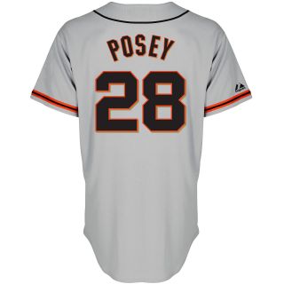 MAJESTIC ATHLETIC Youth San Francisco Giants Buster Posey Replica Road Jersey  