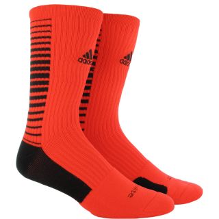 adidas Team Speed Vertical Crew Sock   Size: Large, Infrared/black (5128035)