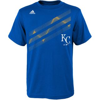 adidas Youth Kansas City Royals Laser Field Short Sleeve T Shirt   Size: Large