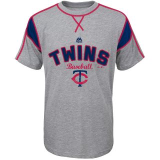 MAJESTIC ATHLETIC Youth Minnesota Twins Short Stop Short Sleeve T Shirt   Size: