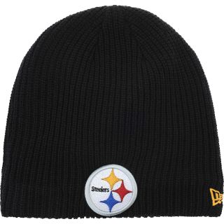 NEW ERA Womens Pittsburgh Steelers Soft Snow Fleece Knit Hat, Black