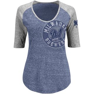MAJESTIC ATHLETIC Womens Milwaukee Brewers League Excellence T Shirt   Size: