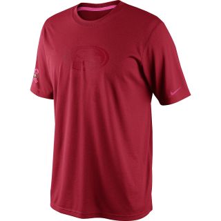 NIKE Mens San Francisco 49ers Breast Cancer Awareness Legend T Shirt   Size