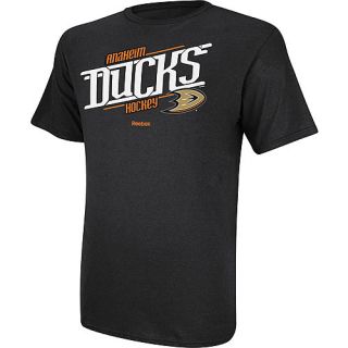REEBOK Mens Anaheim Ducks Custom Hockey Short Sleeve T Shirt   Size: Small,