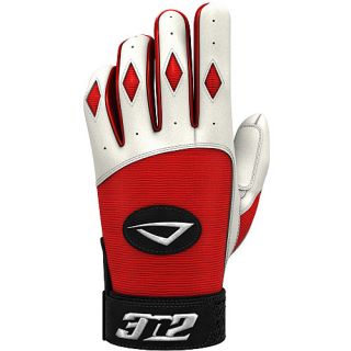 3N2 Batting Gloves Adult Pair Pack   Size: XS/Extra Small, White/red