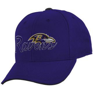 NFL Team Apparel Youth Baltimore Ravens Structured Adjustable Cap   Size: Youth
