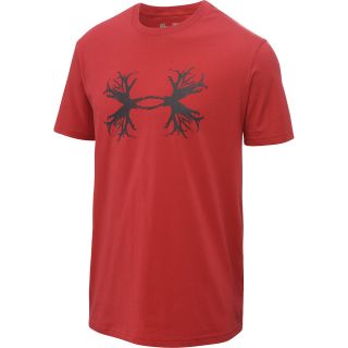UNDER ARMOUR Mens Antler Short Sleeve T Shirt   Size: Medium, Red