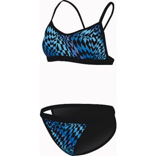 Dolfin Reversible String Bikini Womens   Size XS/Extra Small, Tetris Blue