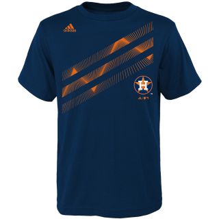 adidas Youth Houston Astros Laser Field Short Sleeve T Shirt   Size: Medium