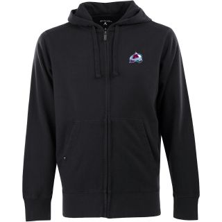 Antigua Mens Colorado Avalanche Fleece Full Zip Hooded Sweatshirt   Size: