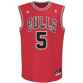 adidas Mens Chicago Bulls Carlos Boozer Replica Road Jersey   Size: Medium, Red
