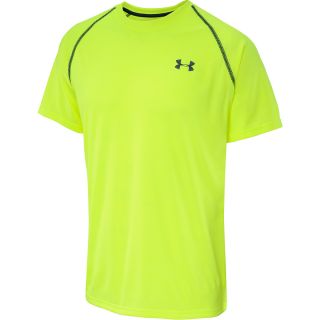 UNDER ARMOUR Mens UA Tech Embossed HeatGear T Shirt   Size Medium, High Vis