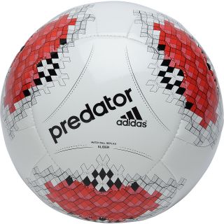 adidas Predator Glider Soccer Ball   Size: 5, White/red