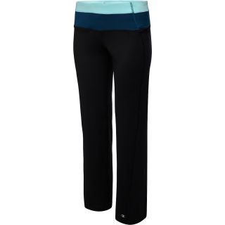 CHAMPION Womens PowerTrain Absolute Workout Pants   Size: Xl, Black/turquoise