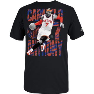 adidas Mens New York Knicks Carmelo Anthony Pivot Short Sleeve T Shirt   Size: