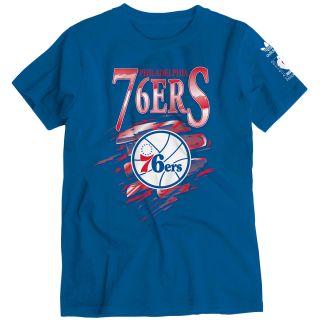 adidas Youth Philadelphia 76ers Retro Short Sleeve T Shirt   Size: Small, Royal