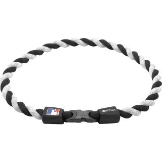 PHITEN MLB Tornado Titanium Necklace   Size: 18, Black/white